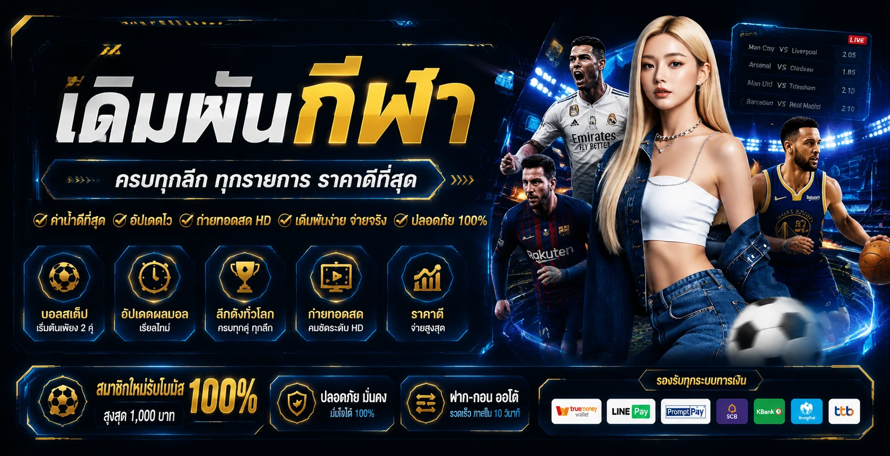 แทงบอลออนไลน์ ZNOVA168 ราคาน้ำดีทุกลีก พร้อมผลบอลสด